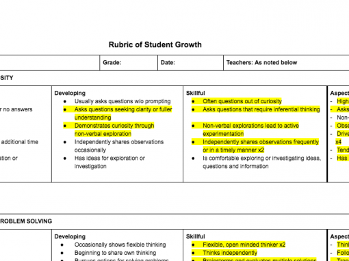 Rubric Conversations!