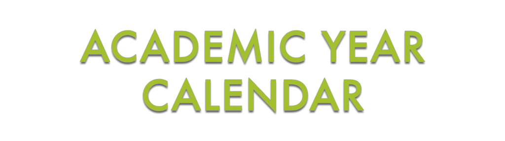 Academic Year Calendar Bixby School