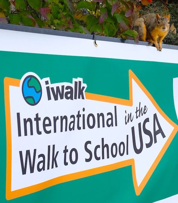 International Walk to School Day At Bixby School